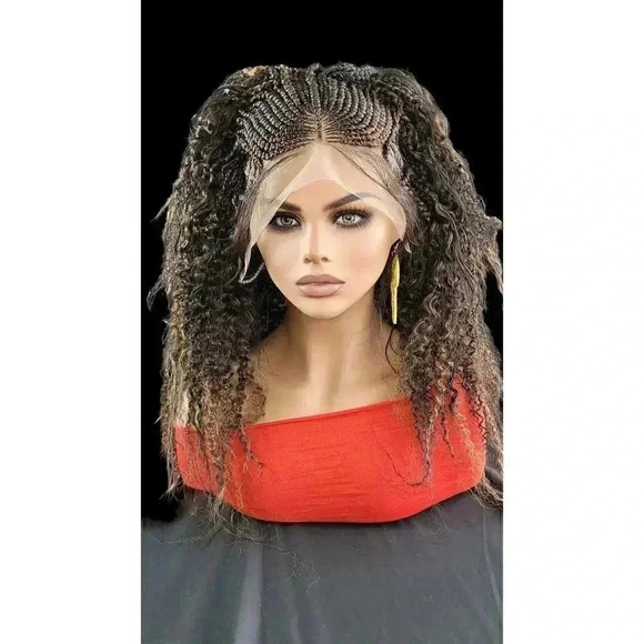 Handmade BraidedLace Wigs for Working Women -Versatile, Lightweight, NWT Ombre - Picture 9 of 15